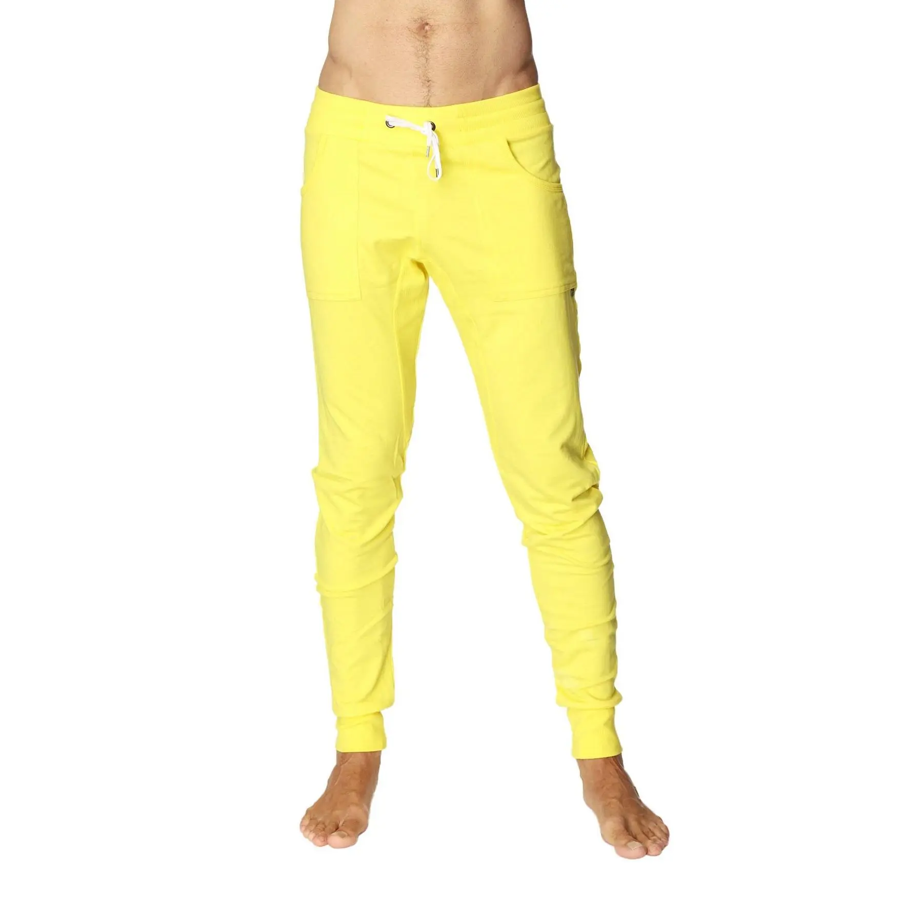 Long Cuffed Jogger & Yoga Sweat Pants (Tropic Yellow)
