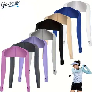 UPF50+ Cooling Shawl Arm Sleeves, Shoulder Cover Sun Sleeves, Breathable Stretchy UV Protection for Golf Cycling Fishing Outdoor