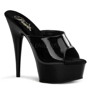 6 Inch Heel DELIGHT-601 Black Patent