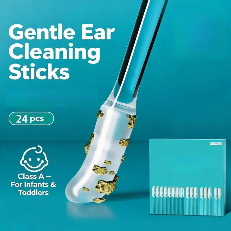 Adult Sticky Ear Cleaning Sticks, Reusable Sticky Ear Cleaners, Sticky Cotton Swab Removers, Gentle Soft Ear Scoops—Daily Essentials
