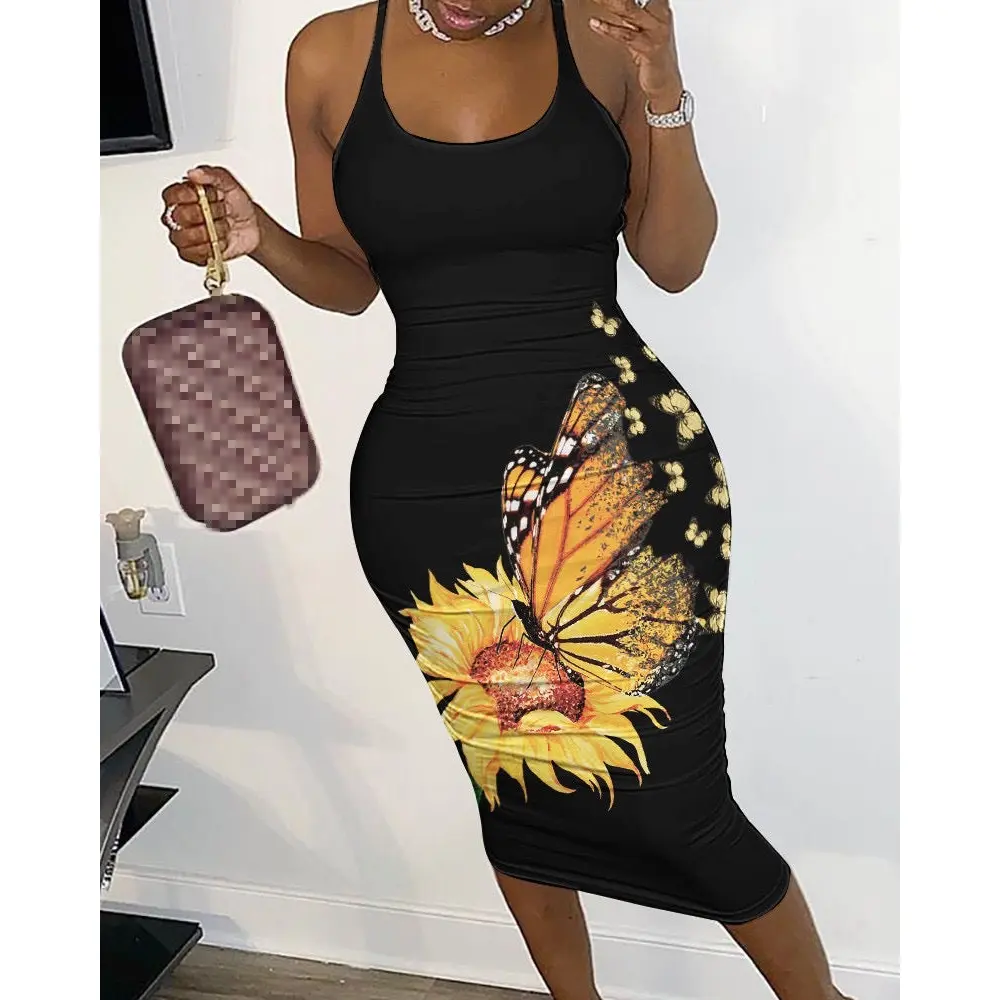 Women's Sunflower Maxi Dress (3XL Only)