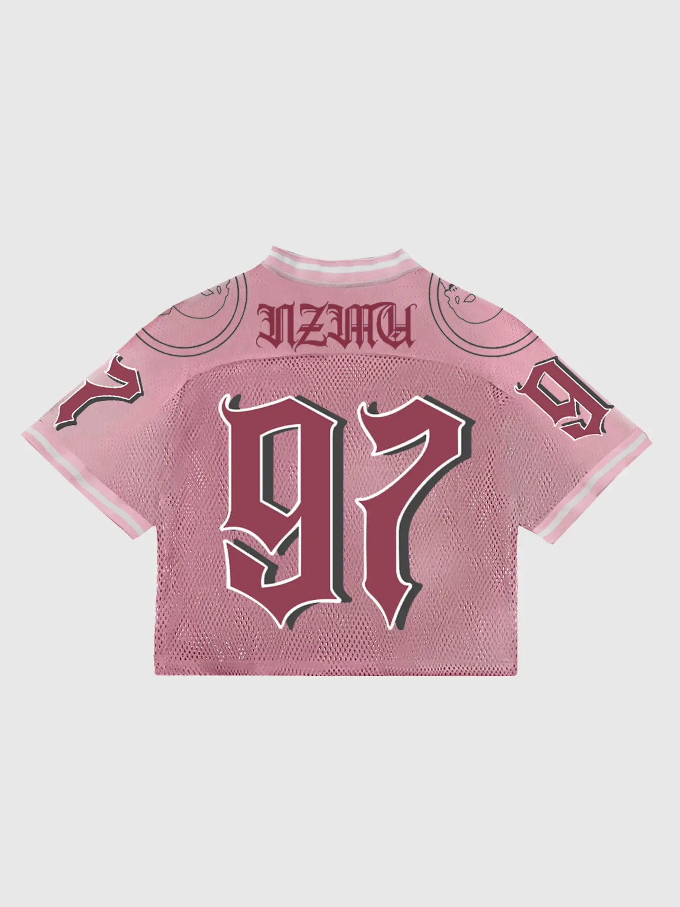 Men's Street Style Short Sleeve T-Shirt, Streetwear, Shoulder Mesh Graphic Design, Casual Wear, Soft Fabric, Comfortable Fit, Versatile, Knit