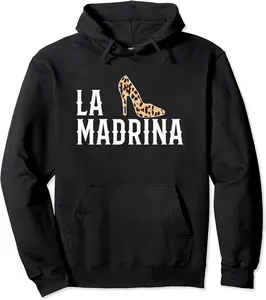 La Madrina Spanish Godmother Leopard Gift Pullover Hoodie - Winniekemo Shop 26B0BR2XBGS8