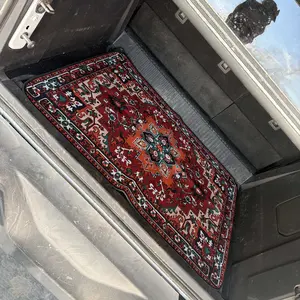 Aesthetic Vintage Floral Car Trunk Mat Waterproof Non Slip Cargo Liner Interior Decor Vehicle Accessories Suitable for Most Car Models