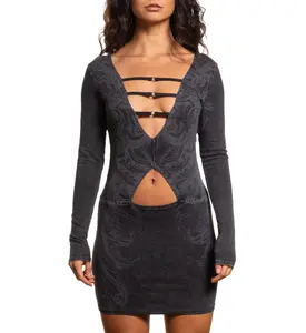 Affliction Women's Long Sleeve Dress Scale