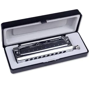 SW1040 10 Hole 40 Tone C Key Chromatic Harmonica Adult Students Beginners Entry Professional Playing Variable Tone Instrument