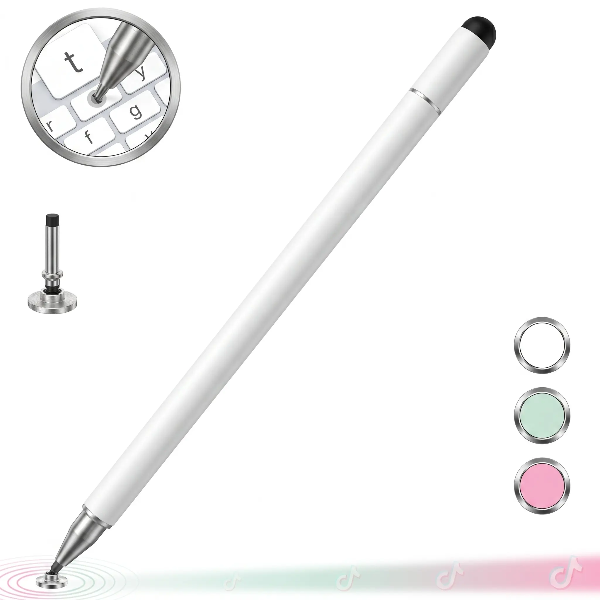 3-in-1 neutral pen flat pen,High Precision Universal Stylus Pen for iTablets, Phones, Switch, suitable for all ages, for Touch Screen, can be used as a School Season gifts,birthday gifts Stylus for school sets NO Bluetooth Needed Mothersdaygift