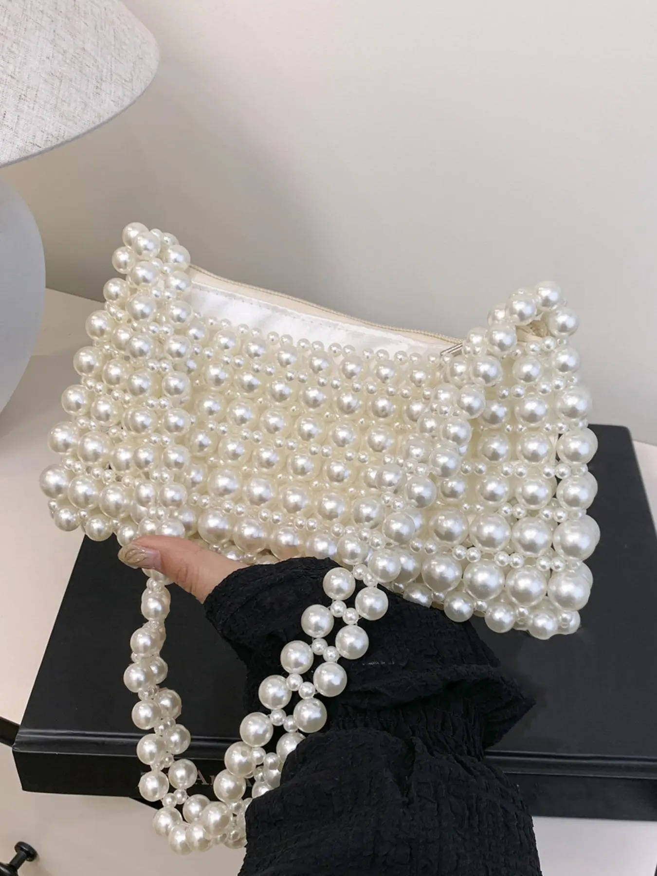 Women's Elegant Faux Pearl Decorated Crossbody Bag, Trendy Exquisite Shoulder Bag, Fashionable Shoulder Bag, Casual Shoulder Bag, Chic All-match Crossbody Bag for Daily Life & Work, Fashionable Bags