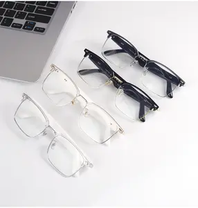 Business smart glasses, GS13 smart audio Bluetooth headset glasses blue light discoloration listening to music, talking, remote control, taking pictures plate with interchangeable lenses sunglasses Father's Day gifts men and women gifts