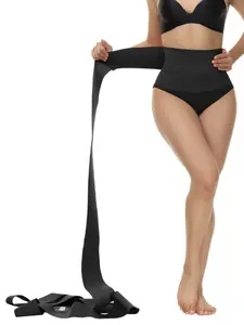 1 Count Women's Stretchy Tummy Tuck Waist Trainer Corset, Minimalist Abdomen Shapewear, with Adjustable Waist Wrap, Creates A Smoother Silhouette, Suitable for Daily Wear & Fitness, Ideal for Postpartum Recovery, Invisible Wrap Tummy Control Wrap Belt