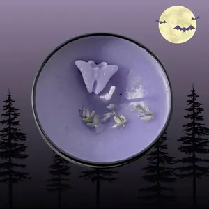 Mothman Candle - Cryptid Themed - Lavender and woodsy Scent - Soy Wax