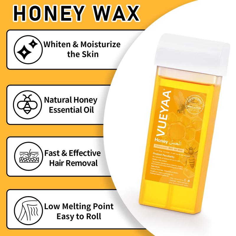 Roll-On Waxing Kit for Women, Digital Wax Warmer & Refill Set for Smooth At-Home Hair Removal, Gentle Body Care