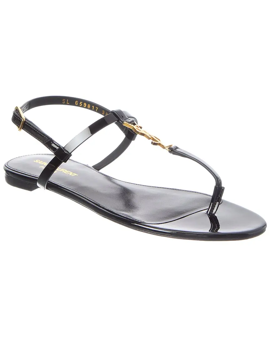 Saint Laurent Cassandra Leather Sandal
