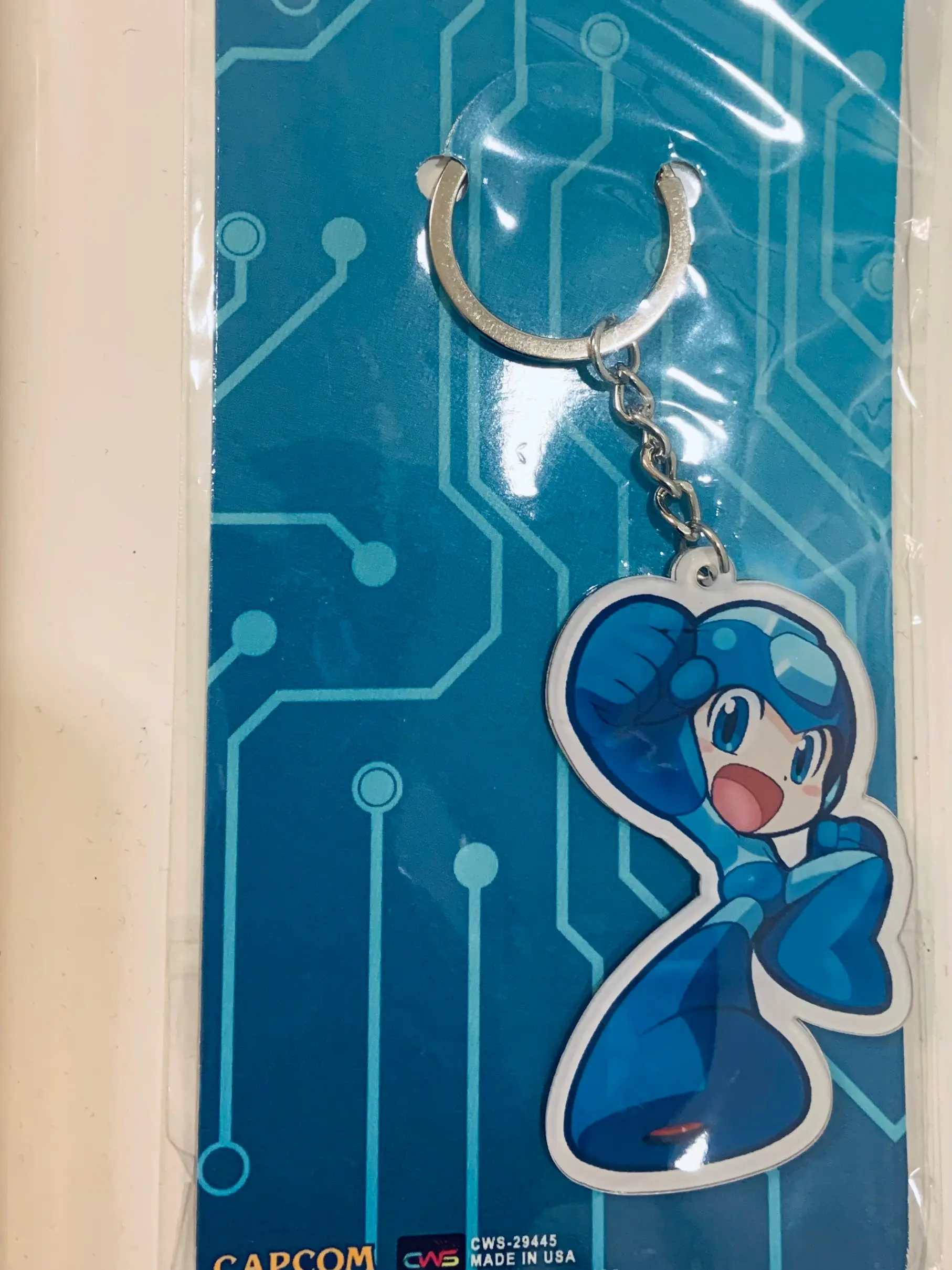Mega Man Powered Up Acrylic Keychain Officially Licensed Brand New