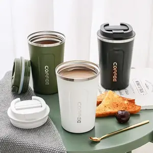 Portable Coffee Tumbler, Stainless Steel Insulated Coffee Cup, Handheld Coffee Mug, Thermos Cup, Drinking Cup for Home Office Outdoor Camping, Travel Accessories