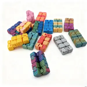 3D Printed Magic Cube Stress Relief Toy Figurine Gift, Trendy New Unique Creative Craft Handmade Collectible, Perfect for Anxiety Reduction