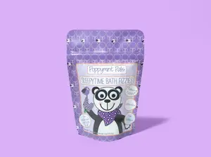 Poppymint Pals Lavender Foaming Bath Bombs