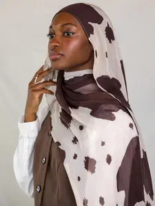 Fashion Long Bohemian Printed Scarf Wrap Shawl for Women, Casual All Season Accessory, Daily Wear, Birthday Gift, Head Scarf