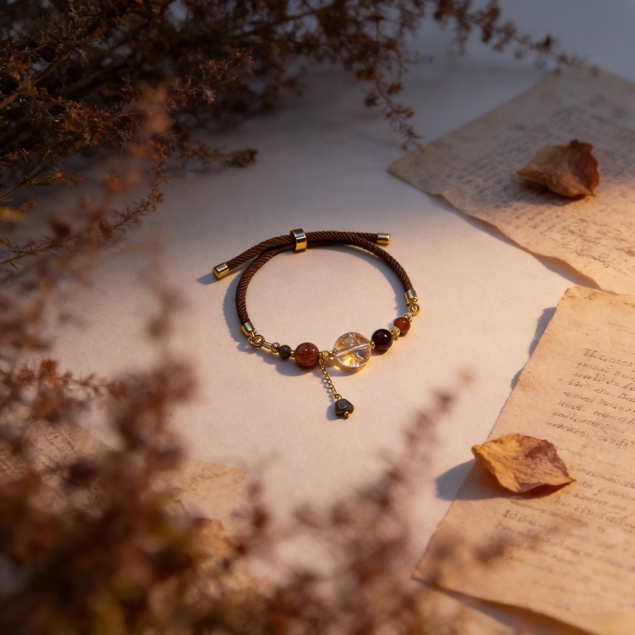 Handmade Golden Rutilated Pendant Bracelet – Energy Rutilated Bracelet, Attract Wealth & Clarity, Manifestation Jewelry, Positive Energy, Adjustable Cord Bracelet for Women Handmade Golden Rutilated Pendant Bracelet – Energy Rutilated Bracelet, Attract Wealth & Clarity, Manifestation Jewelry, Positive Energy, Adjustable Cord Bracelet for Women