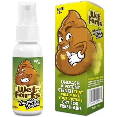 Laughing Smith - Wet Farts - Potent Stink Spray - Extra Strong Stink - Hilarious Gag Gifts & Pranks for Adults or Kids - Prank Stink Stuff - Non Toxic - Smells Like Really 'Bad' Gas - - Quirky Prank Gifts - Prank Props
