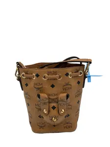 Pre-owned MCM Pre loved Mini Drawstring Bucket Bag/SD03721528/1528