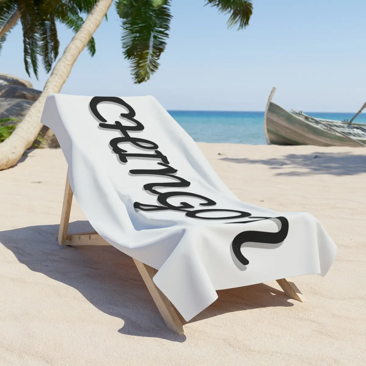 Chingon beach towel, mexican, el jefe, hispanic, latin, patron, boss