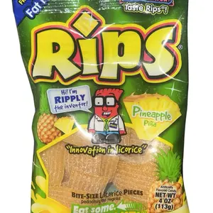 Rips Pineapple Pina Bite Size Licorice Pieces