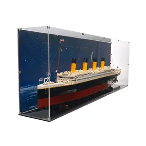 Acrylic Display Case UV Print Compatible with LEGO® 10294 Icons Titanic - Set Not Included