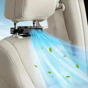 JOYTUTUS 2026 Car Backseat Fan Cooling Clip On Fan for Driver/Passenger's Seat/Baby/Kids/Dog, USB Plug-in Dual, Turbo High Wind Power Magic Tape, 3-Speed Wind Adjustment, ABS Material, Easy Install Universal Fit for All Cars Vehicle Jeep Van RV Truck