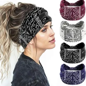 Headbands for Women, Wide Head Bands Knotted Head Bands, Workout Headband, Bohemian Head Wraps Fashion Hair Accessories for Women Girls (4 Pcs, One Size)