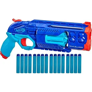 Elite 2.0 Trailblazer RD-8 Blaster Gift for Kids, Wild Edition Design, 8-Dart Rotating Drum with Hammer Action, Includes 16 Nerf Elite Darts, Tactical Rail, Fun Outdoor Action Shooting Toy, Birthday, Christmas & Holiday Gift for Boys and Girls Ages 8+