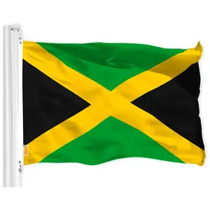 Jamaica (Jamaican) Flag 150D Printed Polyester 3x5 Ft