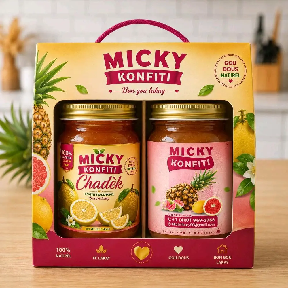 Micky Combo Snack - Konfiti Chadèk & Anana, 16oz Plant-Based Gluten-Free Snack