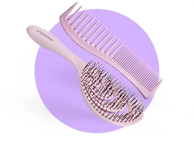Anti-Breakage Brush & Detangling Comb Set Anti-Breakage Brush & Detangling Comb Set