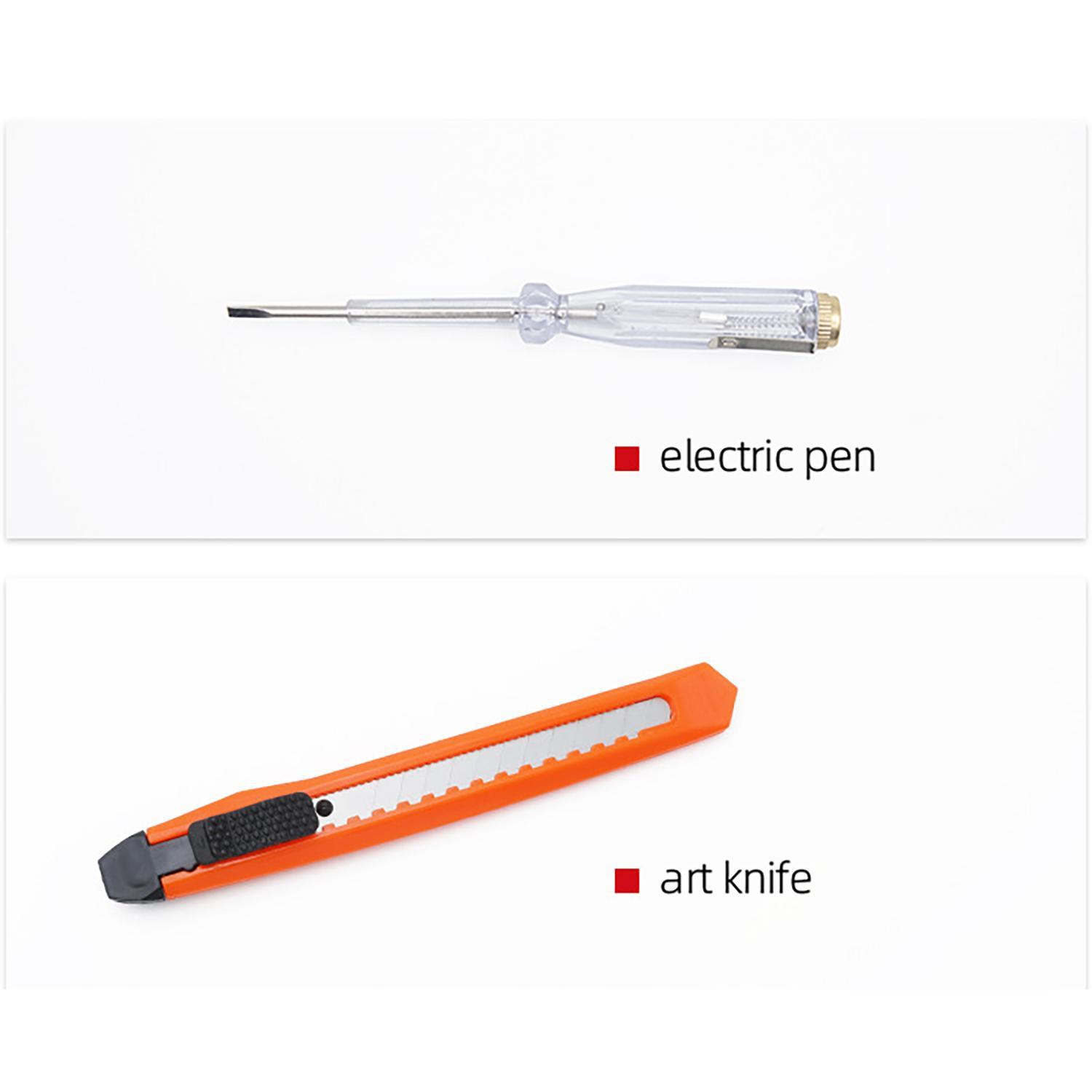 Portable Toolbox 23/20 Pieces Complete Home Repair Tool Set Includes Hammer Pliers and Screwdriver Durable Stainless Steel Easy to Store