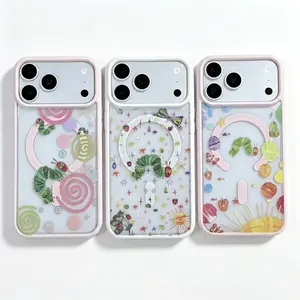 Very Hungry Caterpillar Phone Case Cover, Compatible with iPhone 17 16 15 14 13 12 11 Pro Max Plus & Samsung Galaxy S26 S25 S24 S23 Ultra, Clear Tpu Material, Flexible & Durable Design