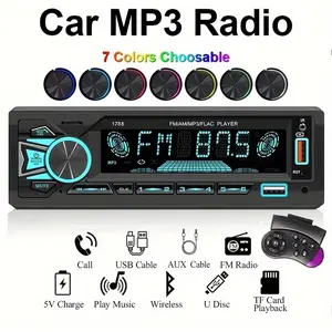 Single Spindle Universal Car Bluetooth-compatible Mp3 Player, Fm Radio Host, Supports Aux/USB/TF, Phone Charging, Digital Signal/network
