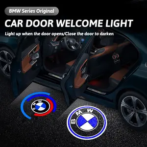 2Pcs Led Car Door logo Welcome Light, Car Door Lights, Auto Emblem Projector Decor Accessories For BMW G30 G32 G01 G02 G05 G06 G07 G26 G23 G22 F40 F20 G08 G16 G15 G14 G12 G11 F02 F01 F13 F12 F06 F10 F07 F36 G20 F34 F30 G42 F44 F48 F39 G29 F25 F26 F15 F16