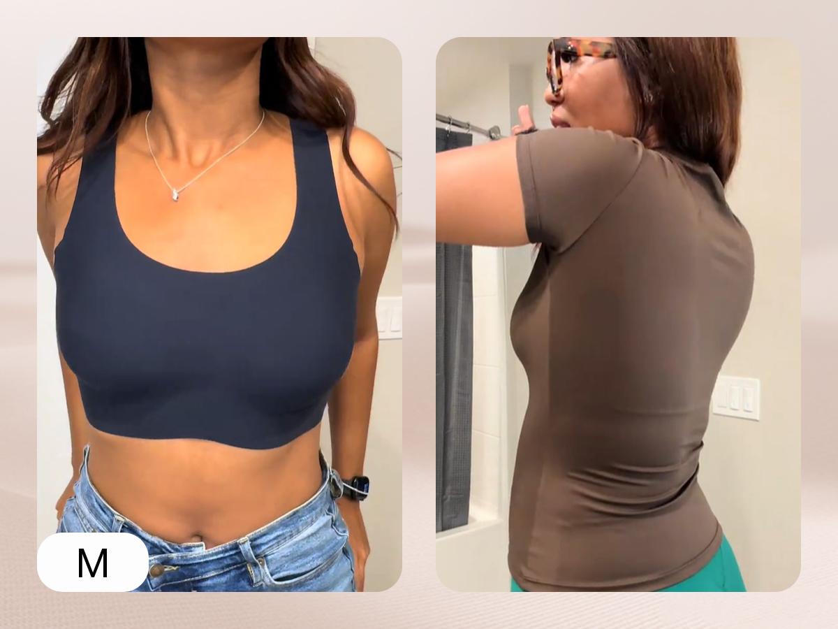 ubras Seamless Bras for Women Full Coverage Wireless Bralette Widen Straps Side Comfortable Breathable Smooth Pull On Bras Smart Size Fabric Stretchy Minimalist Basic Nude Lightweight Womenswear Soft Everyday Bra #Spring Statements