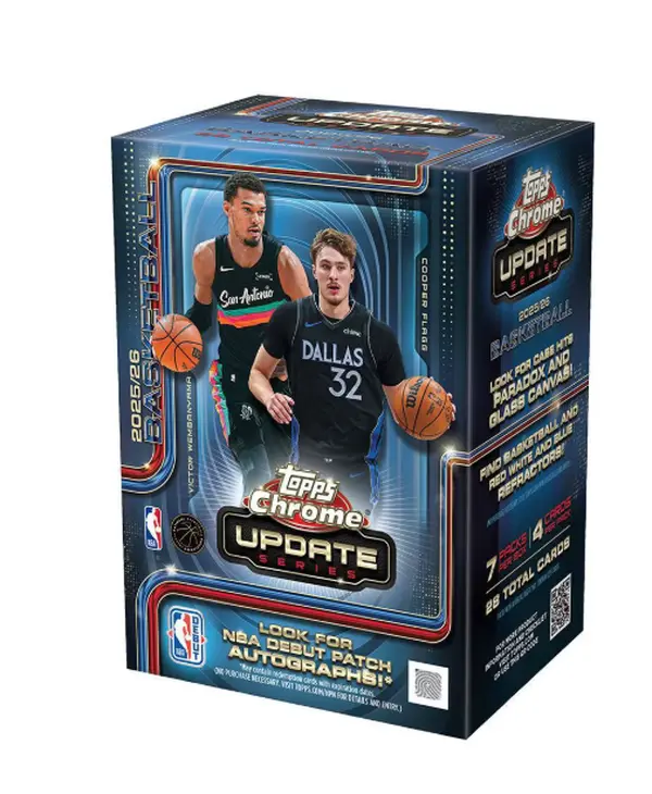 2025 NBA Topps Chrome Update Basketball Blaster Box