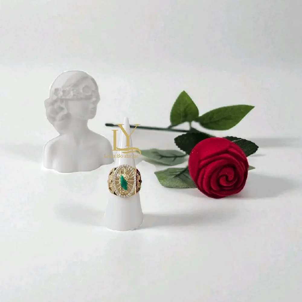 LaYaiBoutique #1936 Saint Jude Thaddeus ring, 14k gold plated, high quality