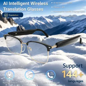 KOIPSSE intelligent wireless glasses, new anytime music and voice playback, lightweight and long-lasting noise reduction, high-definition sound quality translation glasses, suitable for both men and women as accessories, business and leisure gifts