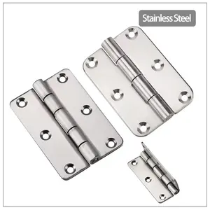 180-Degree Foldable Butterfly Bearing Hinges for Industrial Electrical Control Equipment Cabinets Stainless Steel Hinges
