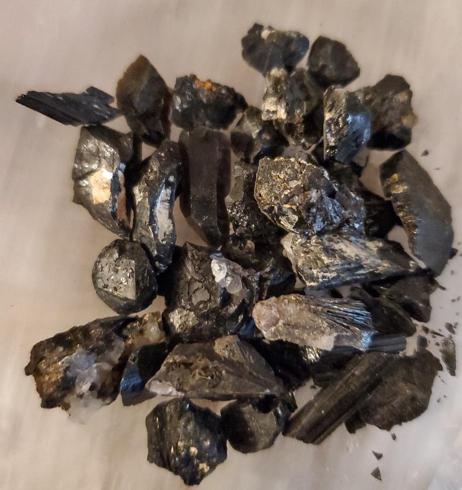 Blueberry Flourite with Calcite and Traumaline Chips - 46g Carry Along