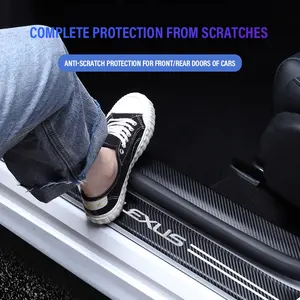Car Threshold Protection Strip, Fits Lexus and Other Models, Auto Accessories, Durable Car Door Sill Protector, Easy Installation, Vehicle