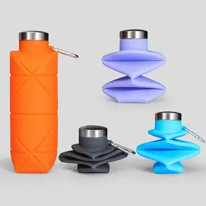700ml Silicone Collapsible Water Cup—A Portable, Pocket-Sized Bottle for Outdoor Sports. An Ideal Mother's Day Gift, Perfect for DIY Customization.