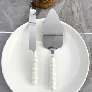 Stainless Steel Cake Knife & Fork Set, Stainless Steel Knives, Baking Tool, Pizza Shovel Bread Digging Tool, Cake Cutting Tool for Wedding, Birthday Party