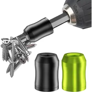 Magnetic Screw Ring Strong Universal Removable for 1/4 Inch/6.35 mm Hex Screwdriver and Power Bits Drill Bit Holder (2 Pcs)