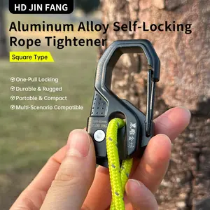 Aluminum Alloy Self-Locking Rope Tightener, Wind Rope Puller, Outdoor Tent Awning Self-Locking Rope Adjusting Buckle