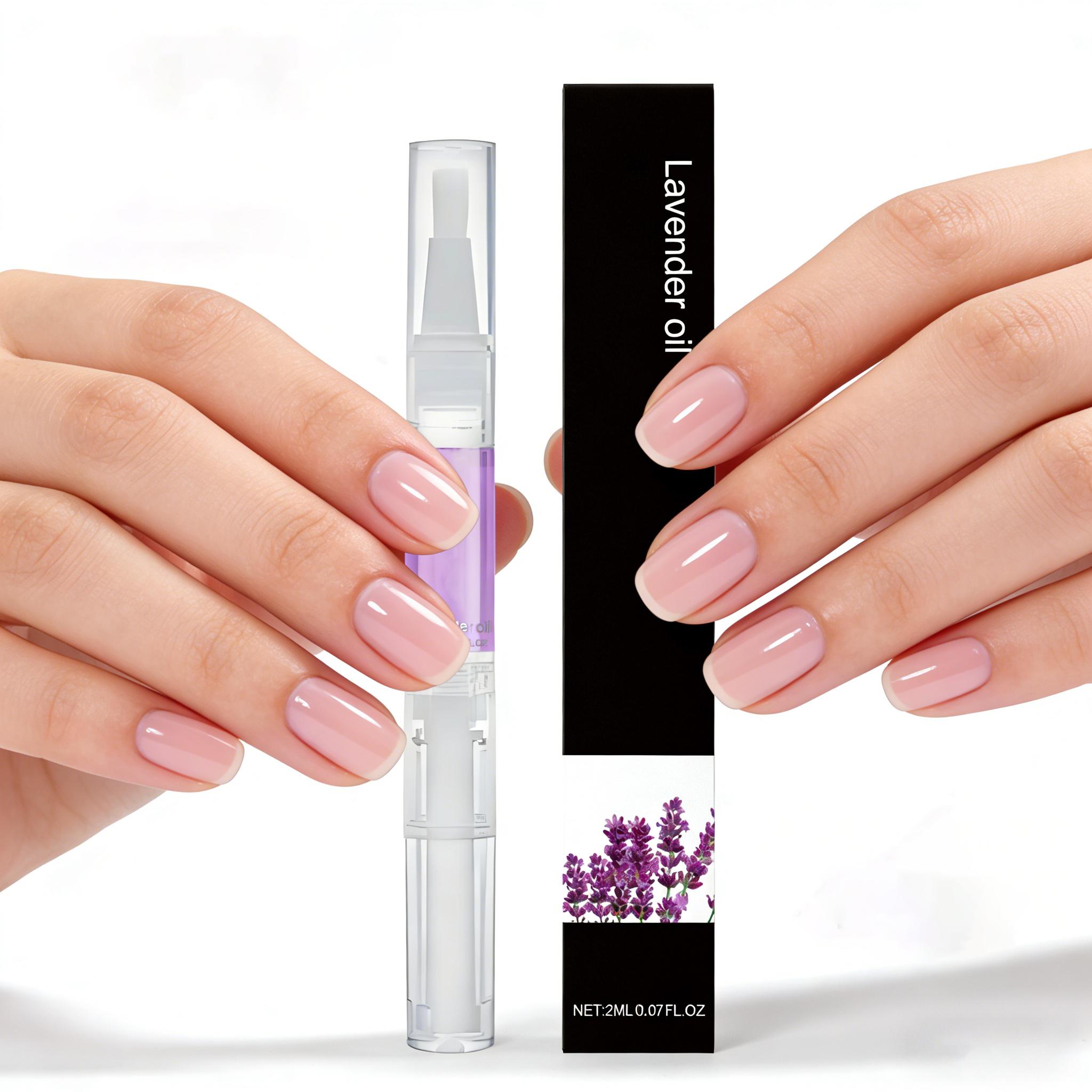 Nail Growth Oil Pen – Organic Cuticle Oil for Stronger, Shiny Nails, Moisturizing Nail Strengthener Serum for Weak, Brittle, Thin Nails, Nourishing Manicure Treatment & Nail Care Moisturizer